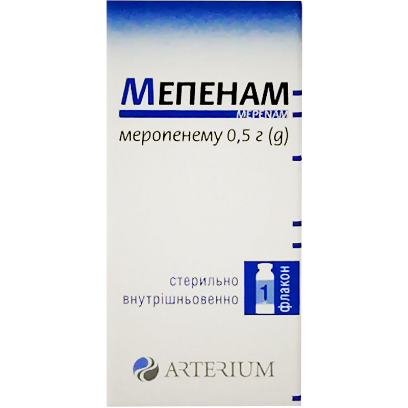 Мепенам пор.д / пр.р-ну д / ін.0.5г N1 фл.